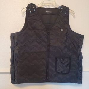 Vinmori Electric Heated Vest  Washable USB Charging Winter Vest Women's Sz M L
